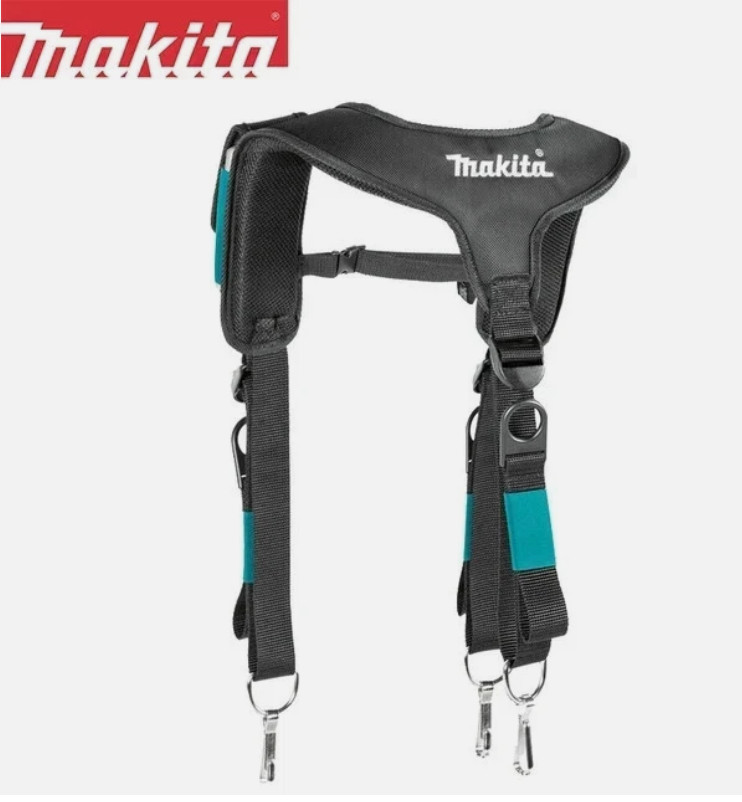 Makita Ultimate Padded Braces & Phone Holder Suspenders E-15372 Genuine New