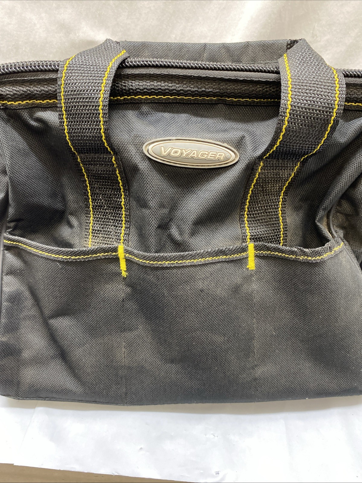 Voyager 12” Portable Tool Bag Item#61467 Black Polyester Zip Closure