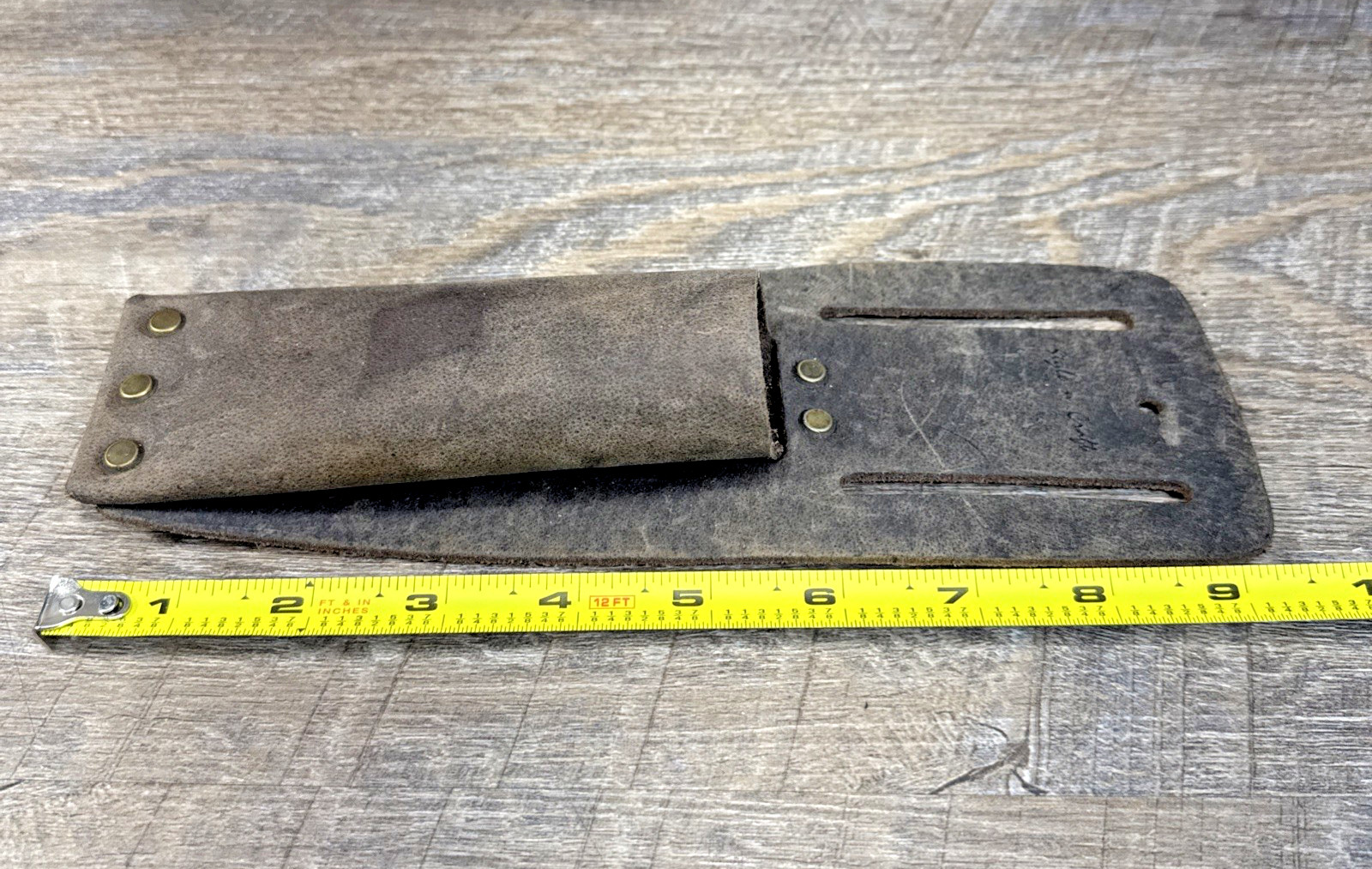 Style n Craft 70-010 Utility Knife Sheath in Full Grain Oiled Leather Dark Brown