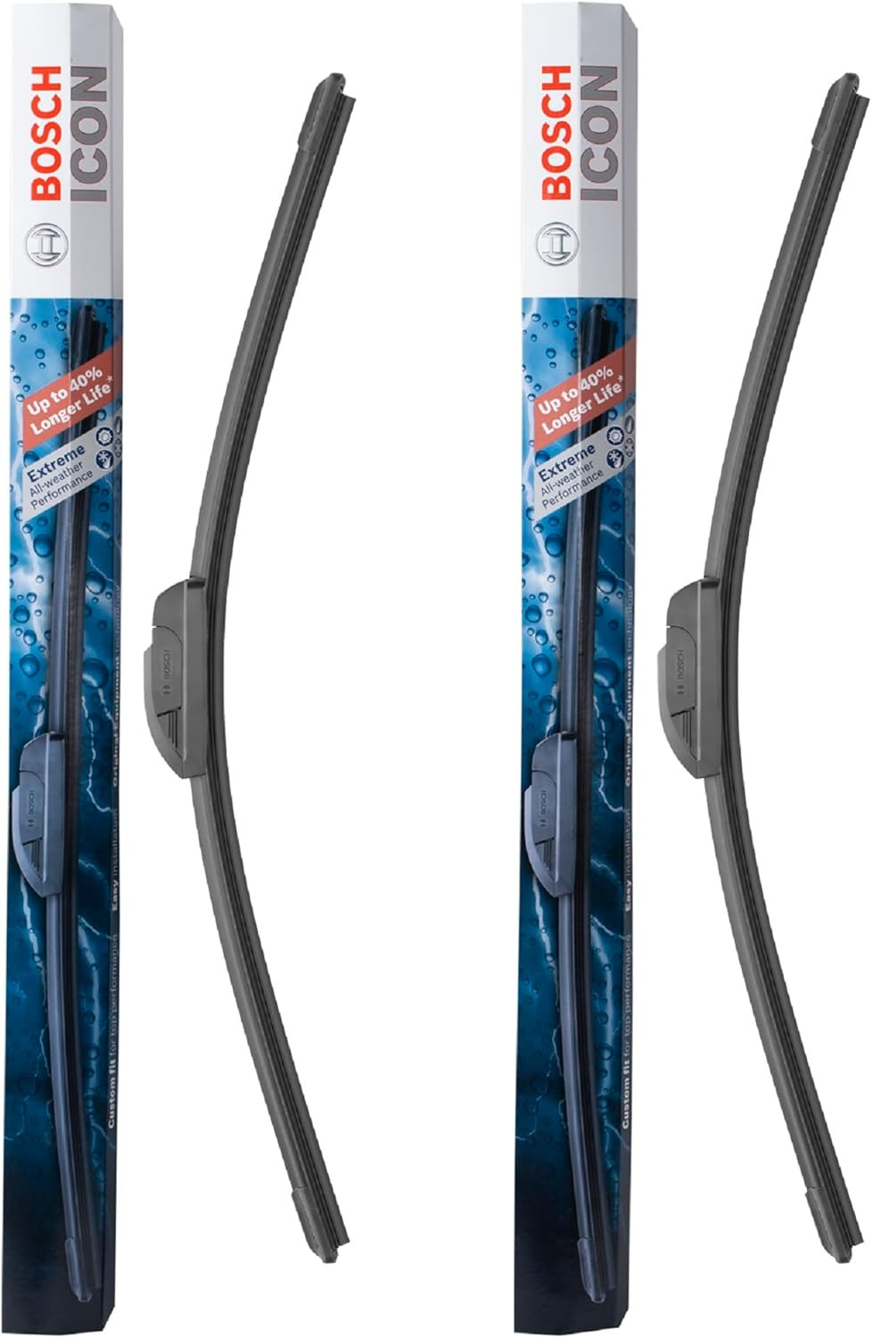 BOSCH 22A22B ICON Beam Wiper Blades – Driver and Passenger Side – Set of 2 Blade