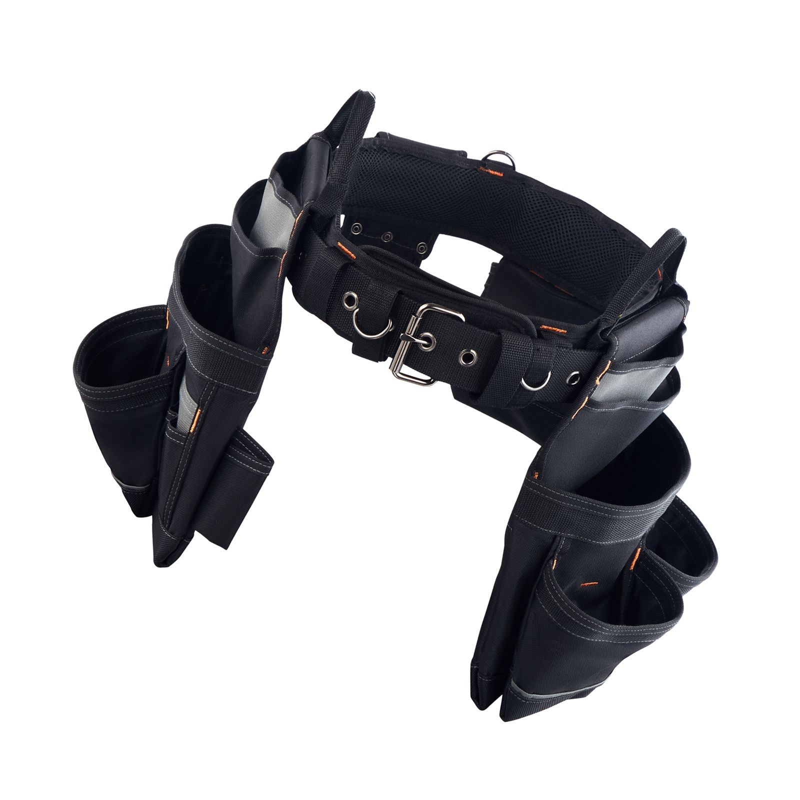 18-Pocket Tool Belt, 600D Polyester, Adjustable 31-51in Waist