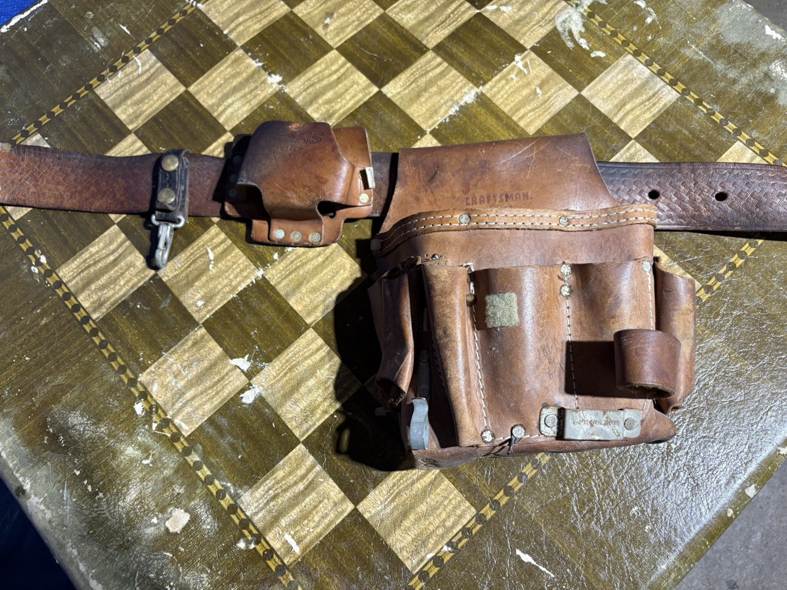 Vintage Electricians Or Carpenters Jural Leather Tool Belt
