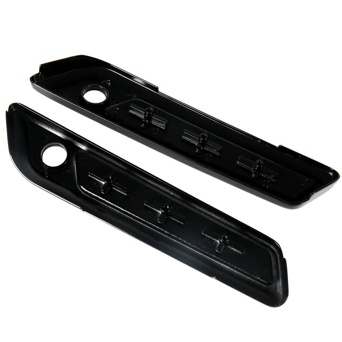 Black Saddlebag Outer Lid Hinge Latch Covers For Harley Touring Electra Road Str