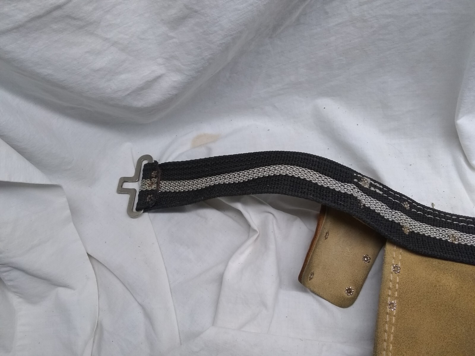 Rooster Leather R-490-2 Carpenter’s Tool Belt Pouches Tape Holder Great Usable