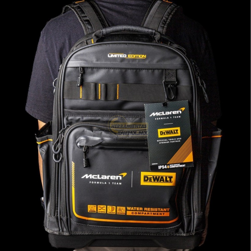 OEM DEWALT McLaren Backpack Tool Bag Waterproof Dustproof 43 Pockets DWST60122-1