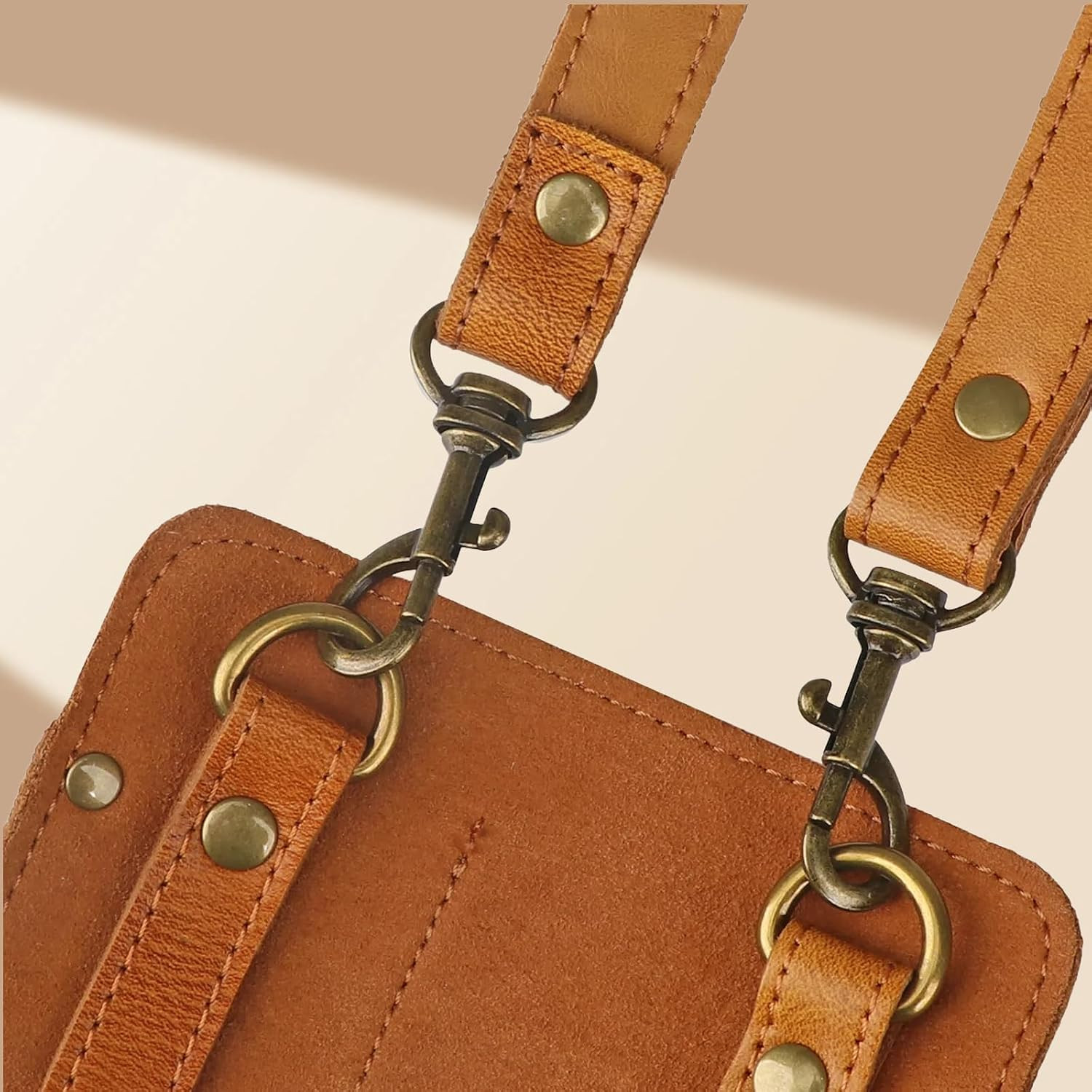 Tourbon Leather Florist Tool Waist Pouch Belt Garden Shoulder Crossbody Tools Ba