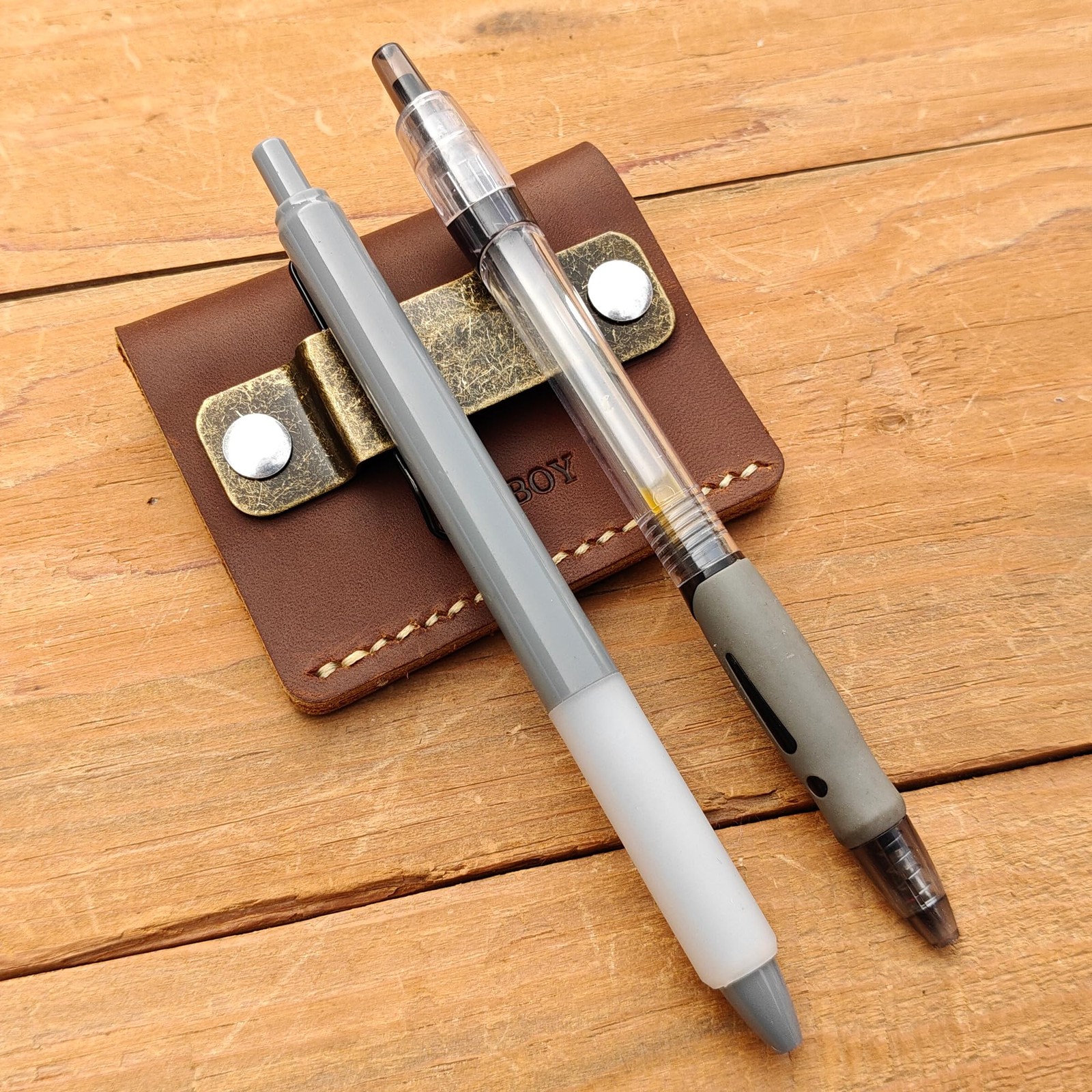 Leather Tool Holder Tape Measure Holder Clip Tape Holder for Tool Belt Coffee