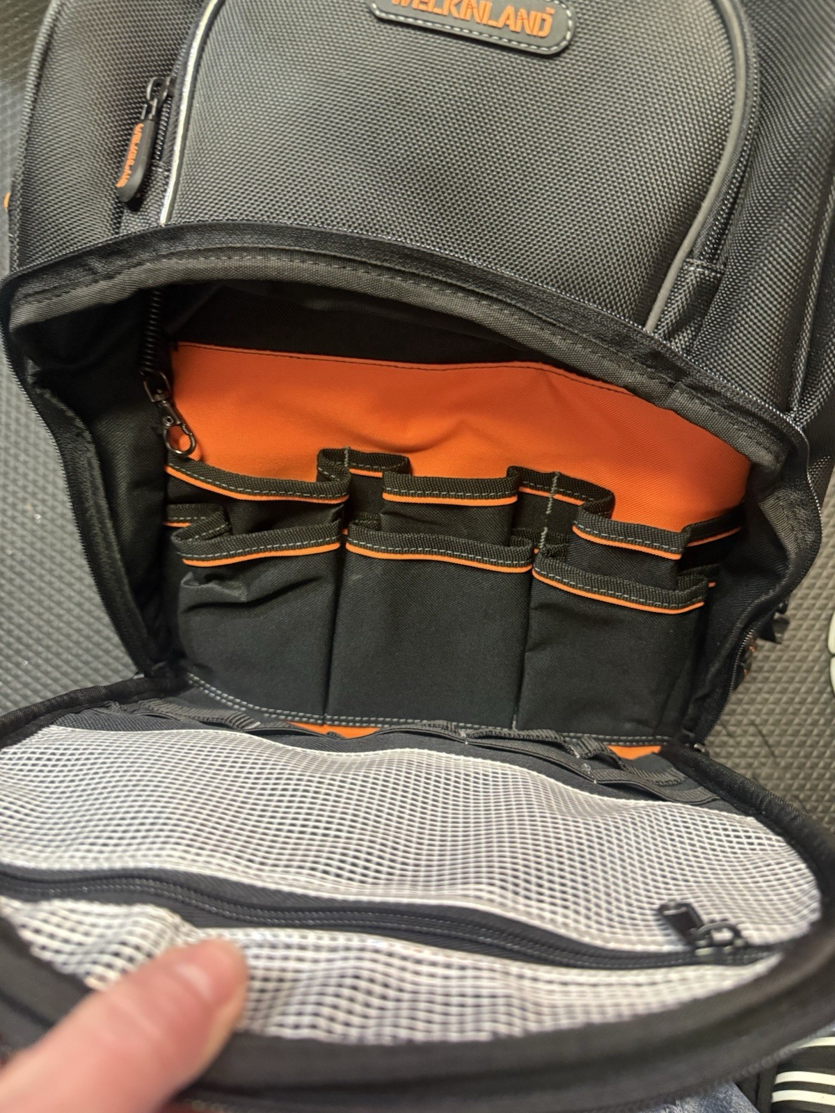 Tool Bag, Heavy-Duty Jobsite back pack for electricians Welkinland Ballistic