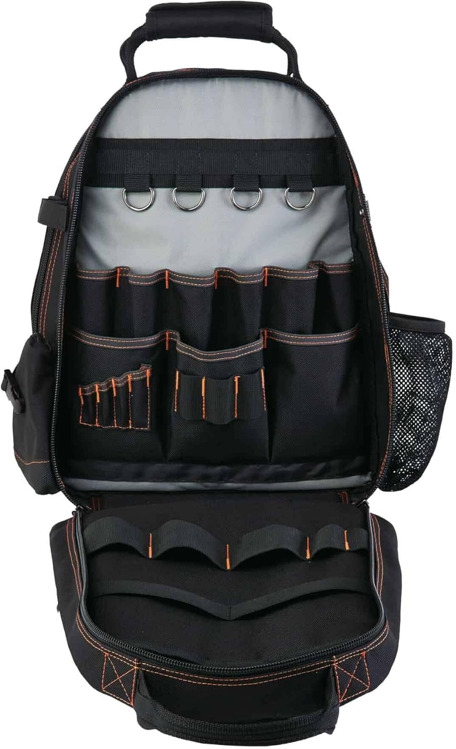 Arsenal 5843 Tool Backpack Dual Compartments,Black,Regular
