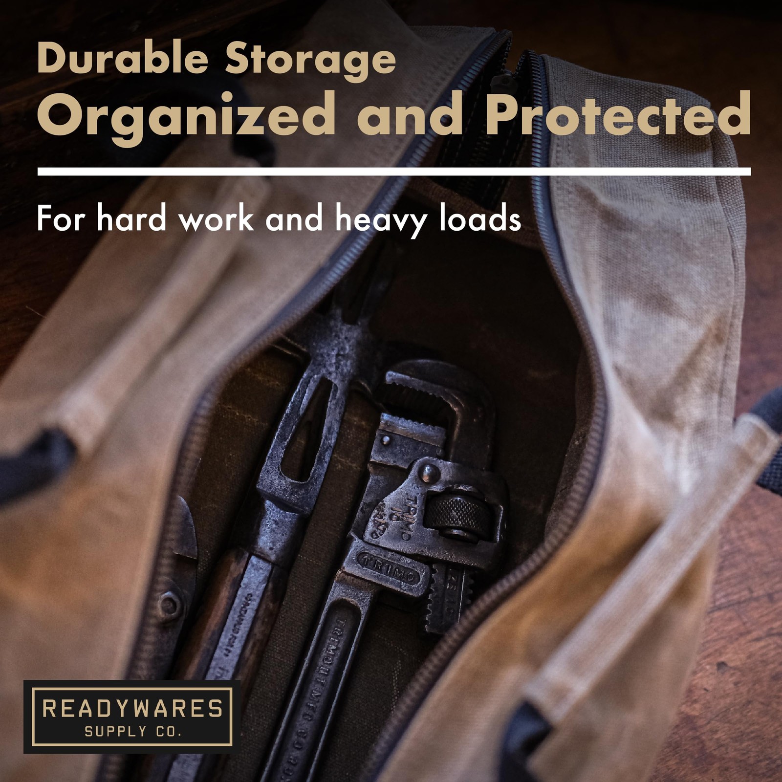 20″ Utility Bag | Large Heavy Duty Canvas Utility Bag, Durable Waxed Canvas T…