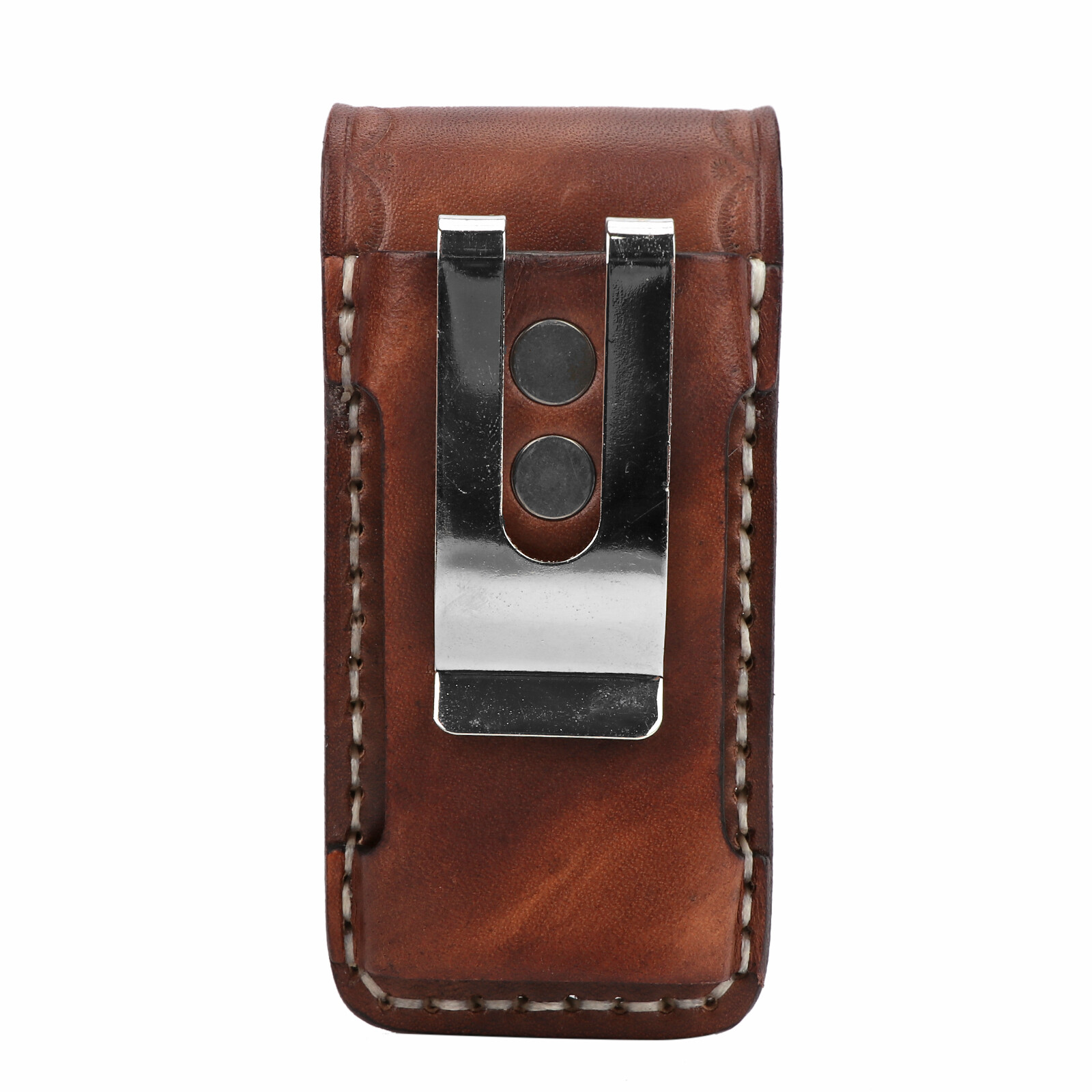 Tourbon Leather Knife Sheath for Folding Horizontal Trapper Knife Belt Holster