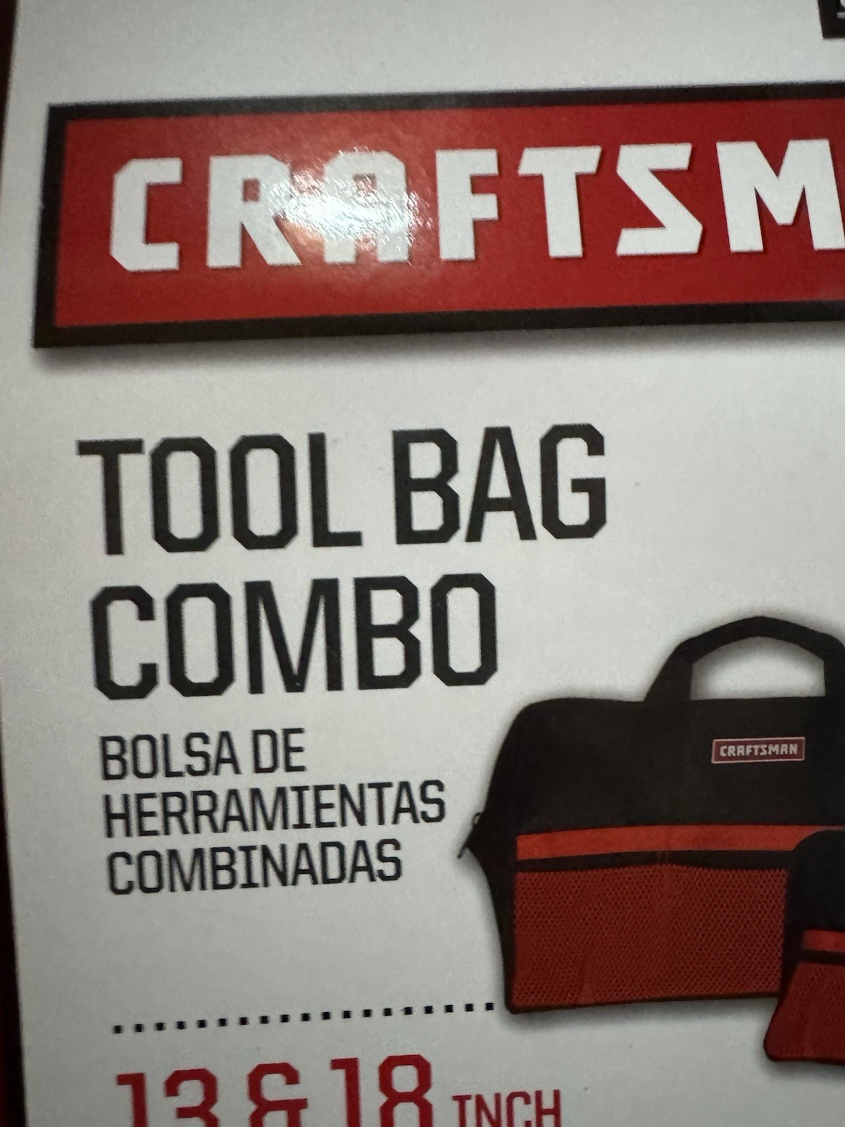NOS Craftsman 13 Inch And 18 Inch Zippered Tool Bag Combo