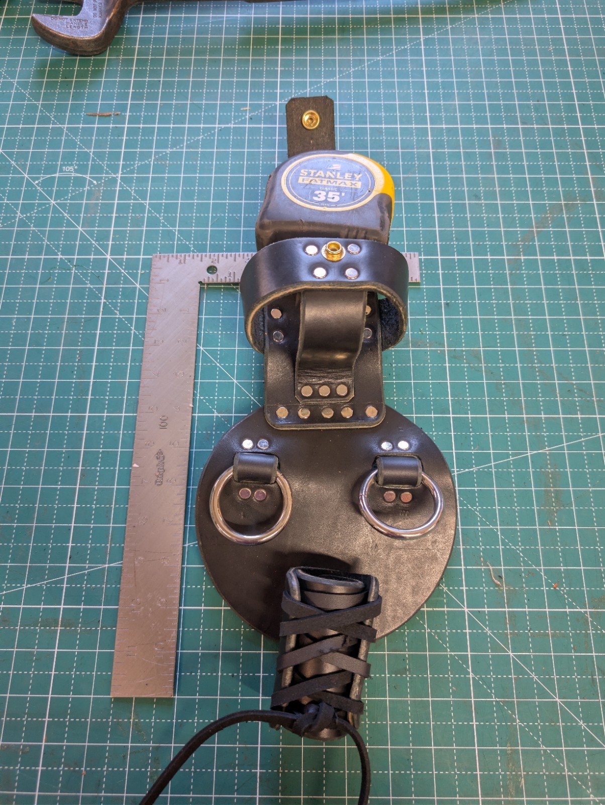 Ironworkers Spud Wrench/ Tape Measure Holder