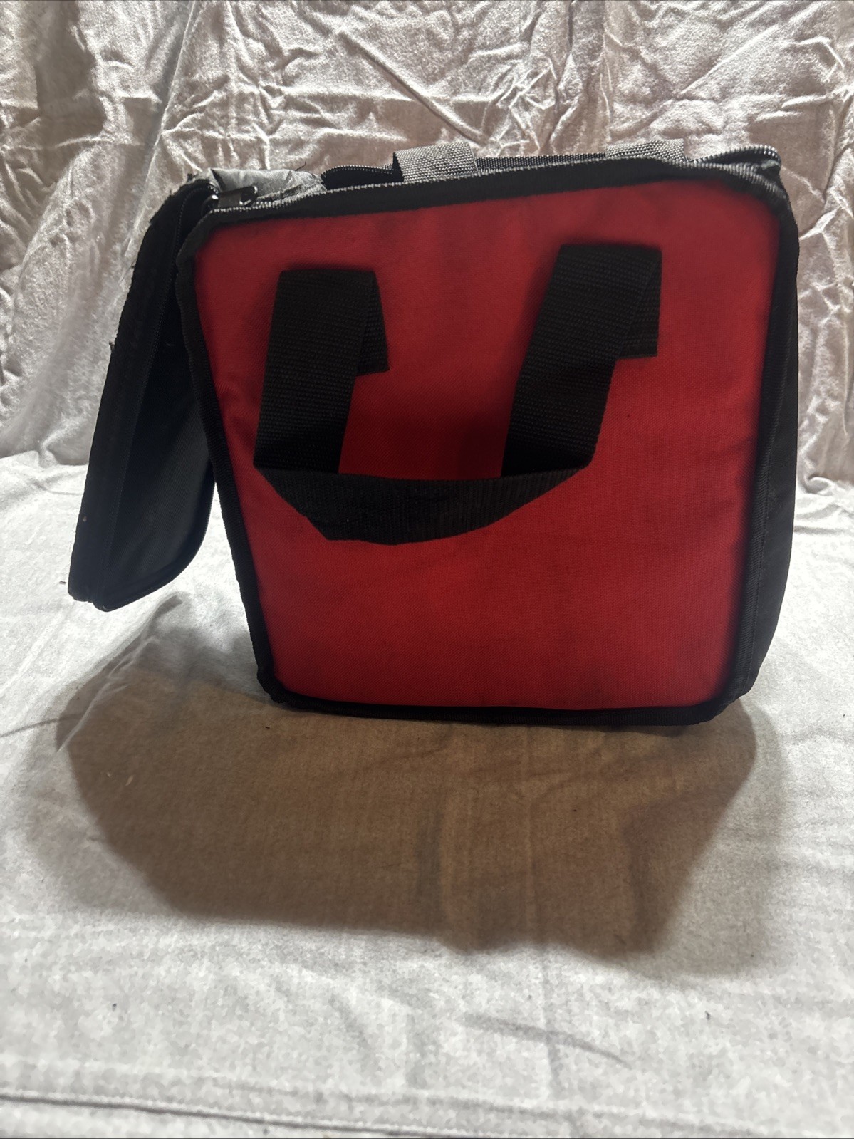 BAUER RED AND BLACK TWO HANDLE TOOL BAG, Seperate compartments, Multiple Tools