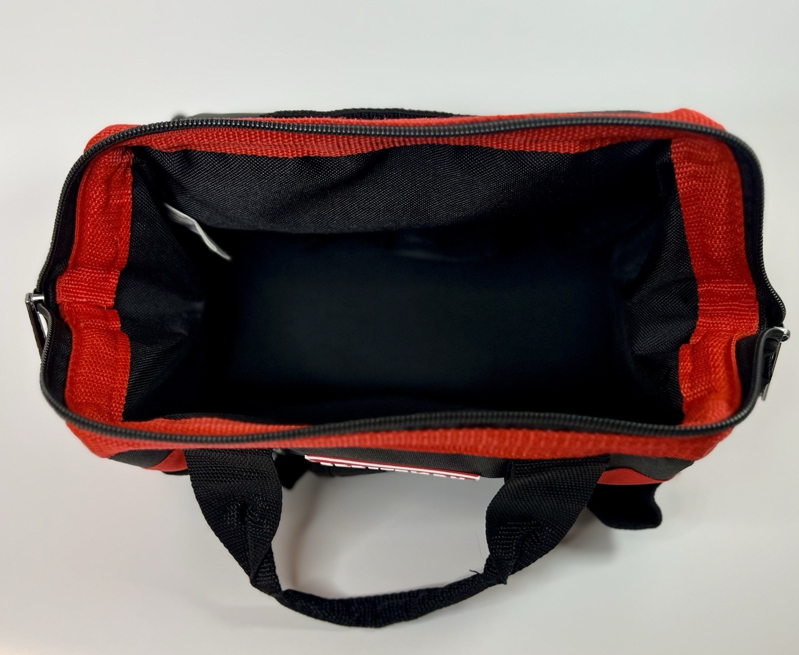 Craftsman Multi Pocket Tool Bag Soft Sided Zipper Tool Tote Red Black