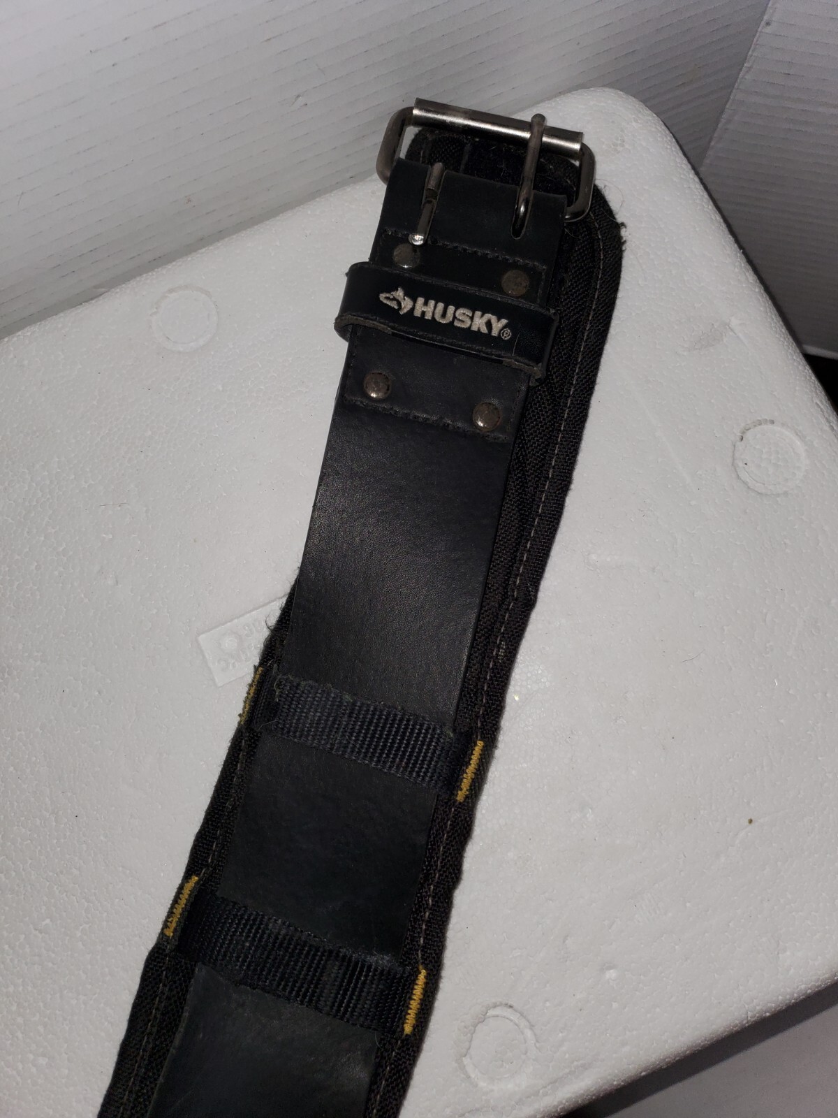 Dewalt Heavy Duty Hook Loop Tool Belt with HUSKY Heavy duty leather belt