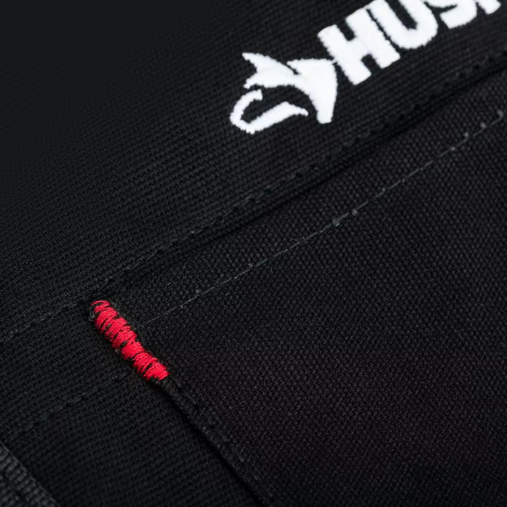Husky 23 In. 16-Pocket Black Canvas Bib Tool Work Apron