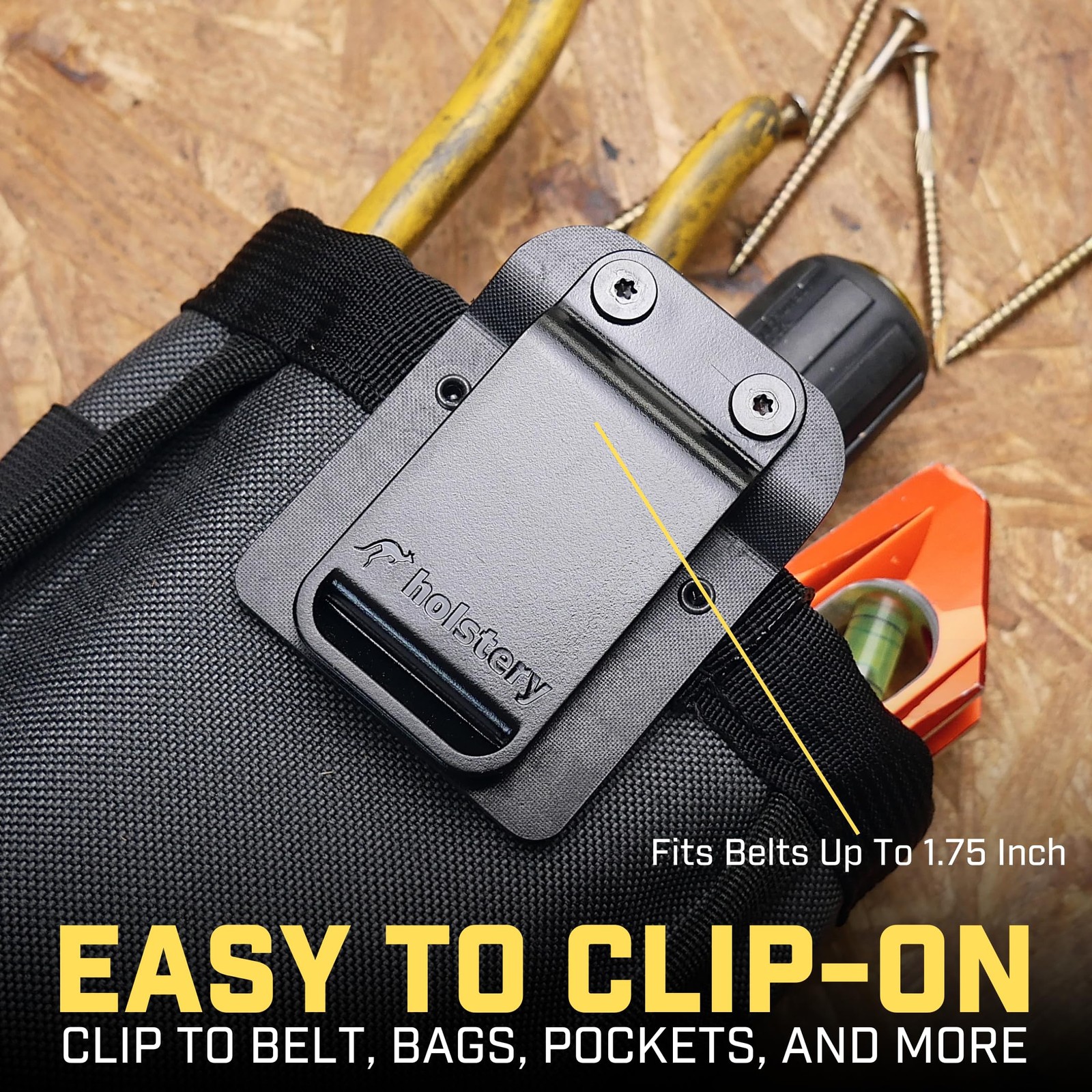 Joey Pouch V2 | Clip-On Tool Belt Bag for Tools, Screws, and Nails – Great fo…