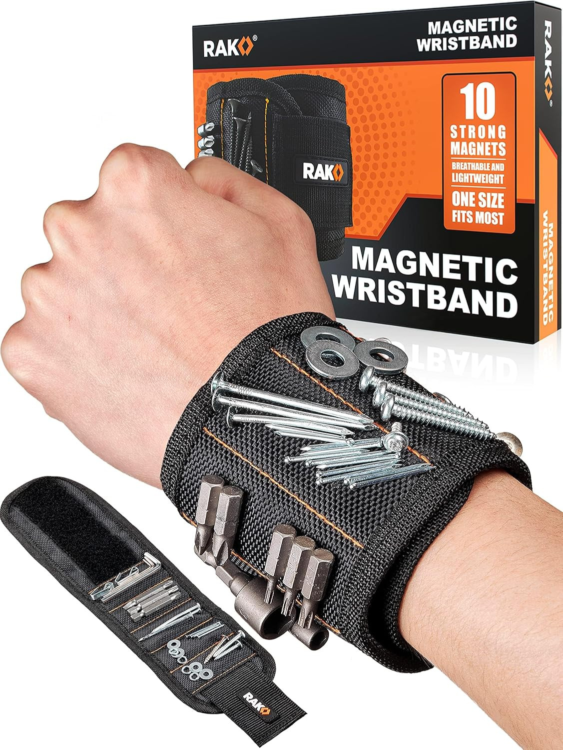 Magnetic Wristband Tool Belt for Men Holds Screws Nails Stocking Gift