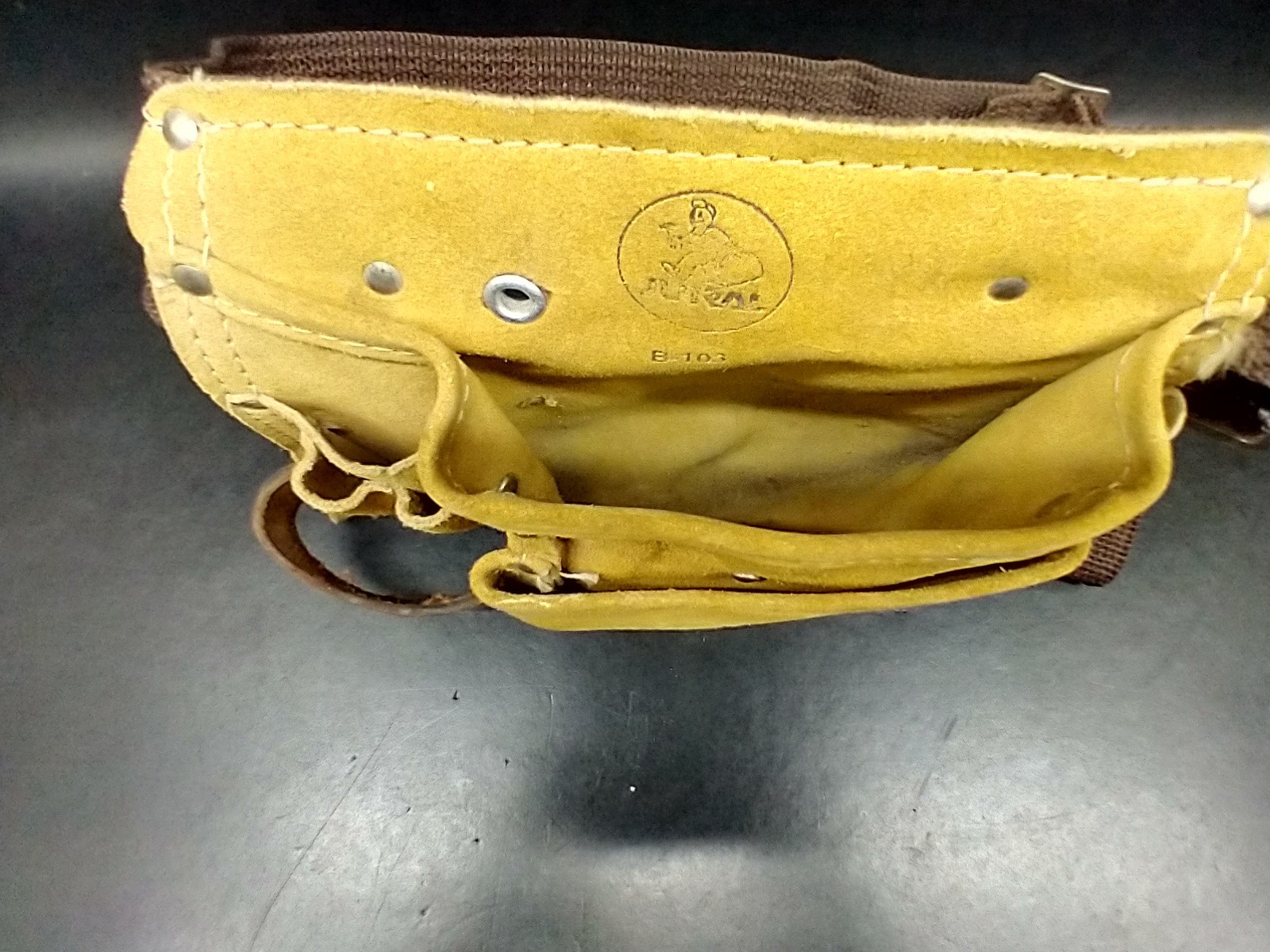 Tool Belt Nail Pouch JURAL B-103 Leather Construction Handmade in USA