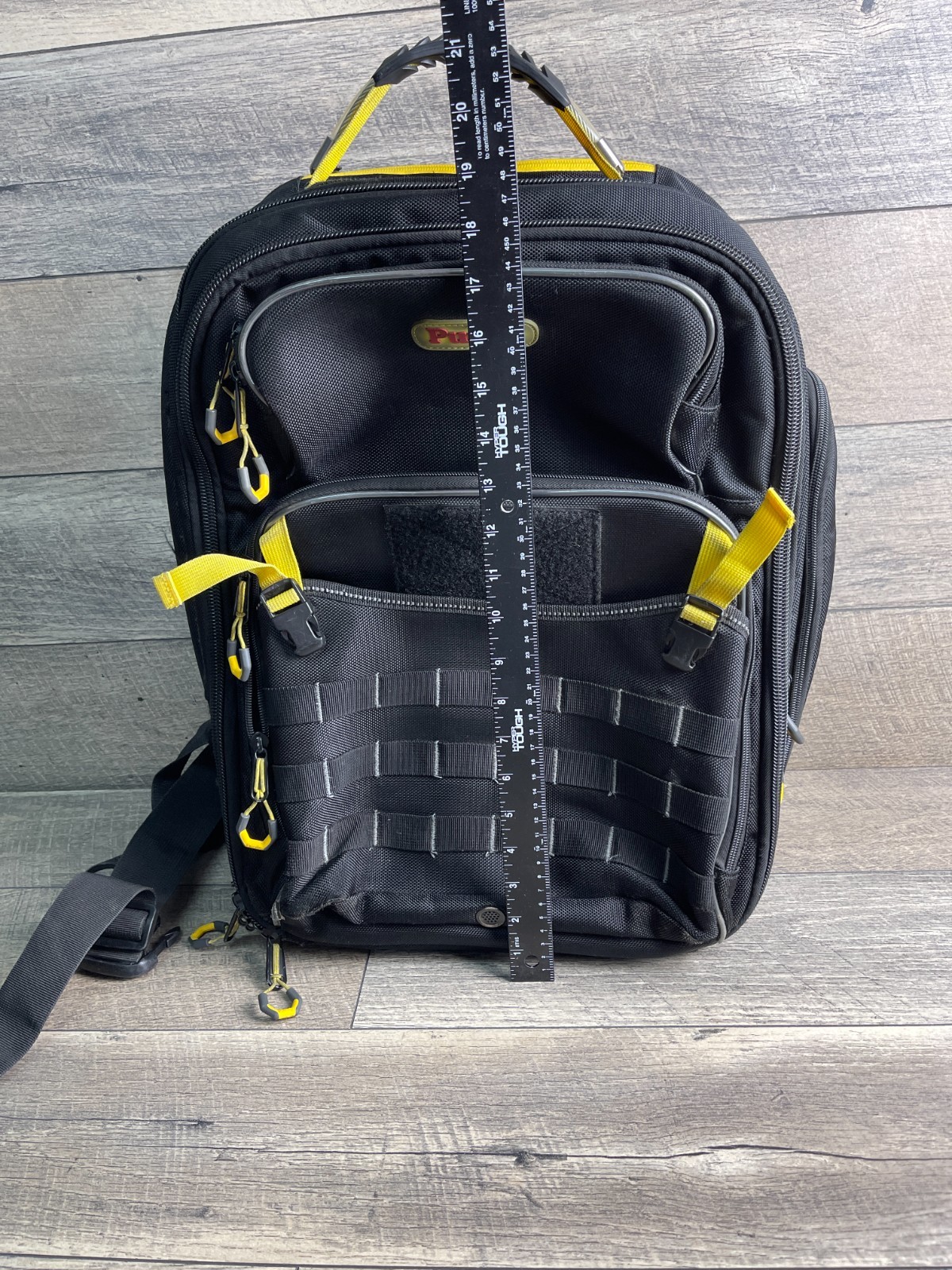 Purdy 14S250000 Tool Backpack Black Unisex Zip Outer Pocket Sleeve Shoulder