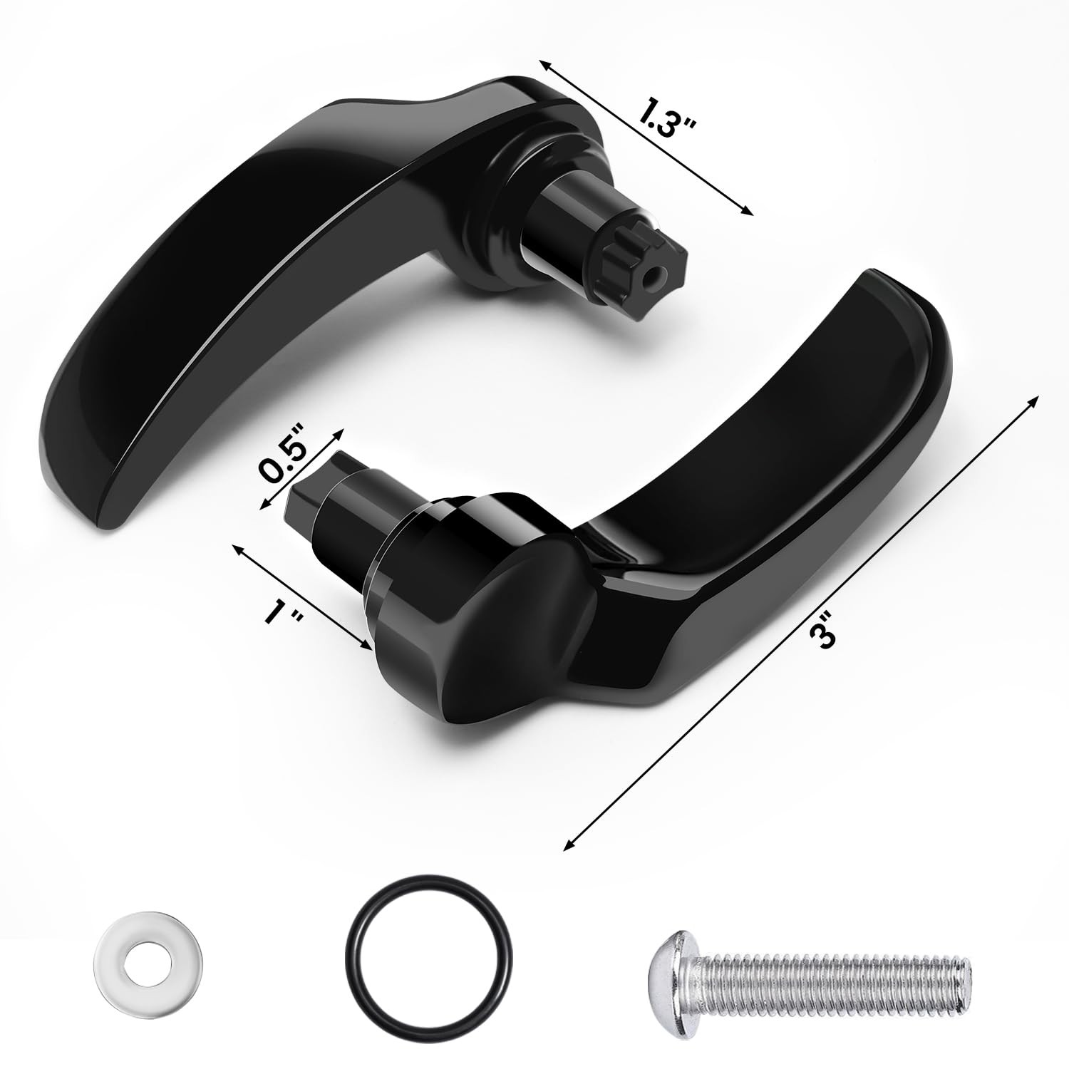 Saddlebag Latches, Stainless Steel Saddle Bag Lifter for Harley Davidson 2014…