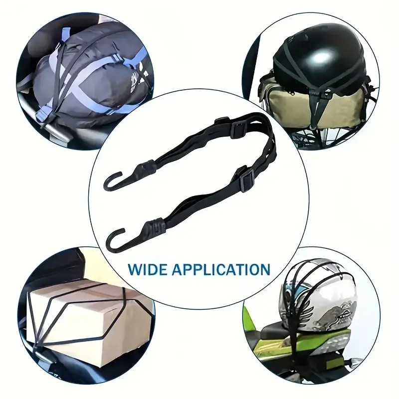 1Pc Motorcycle Elastic Suitcase with Safety Hook-Versatile Helmet Mesh Gear