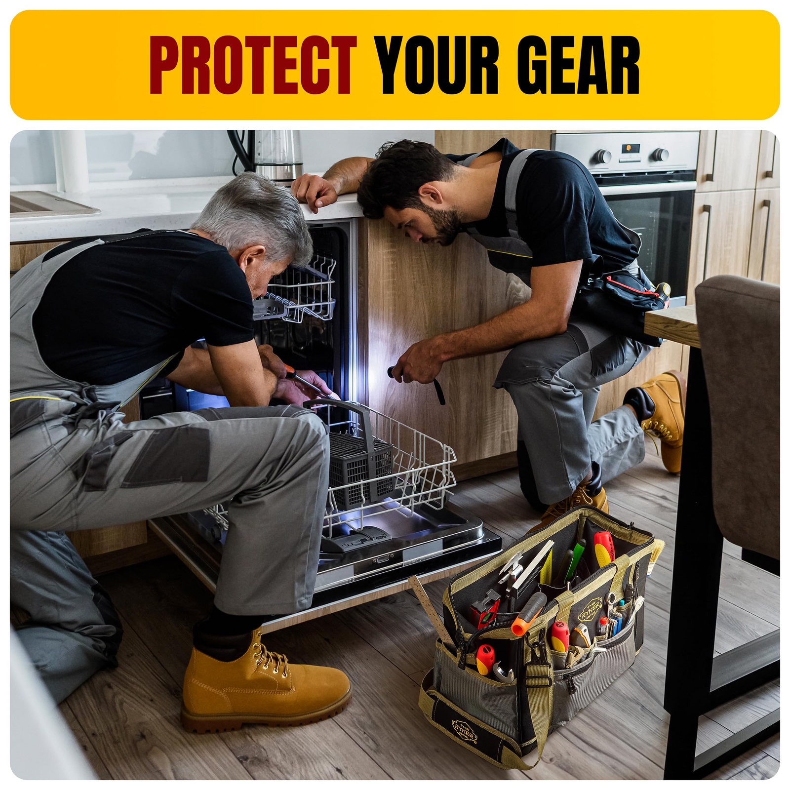 16inch Extra Heavy Duty Large Tool Bags For Men/women. 28pockets Portable Tool B