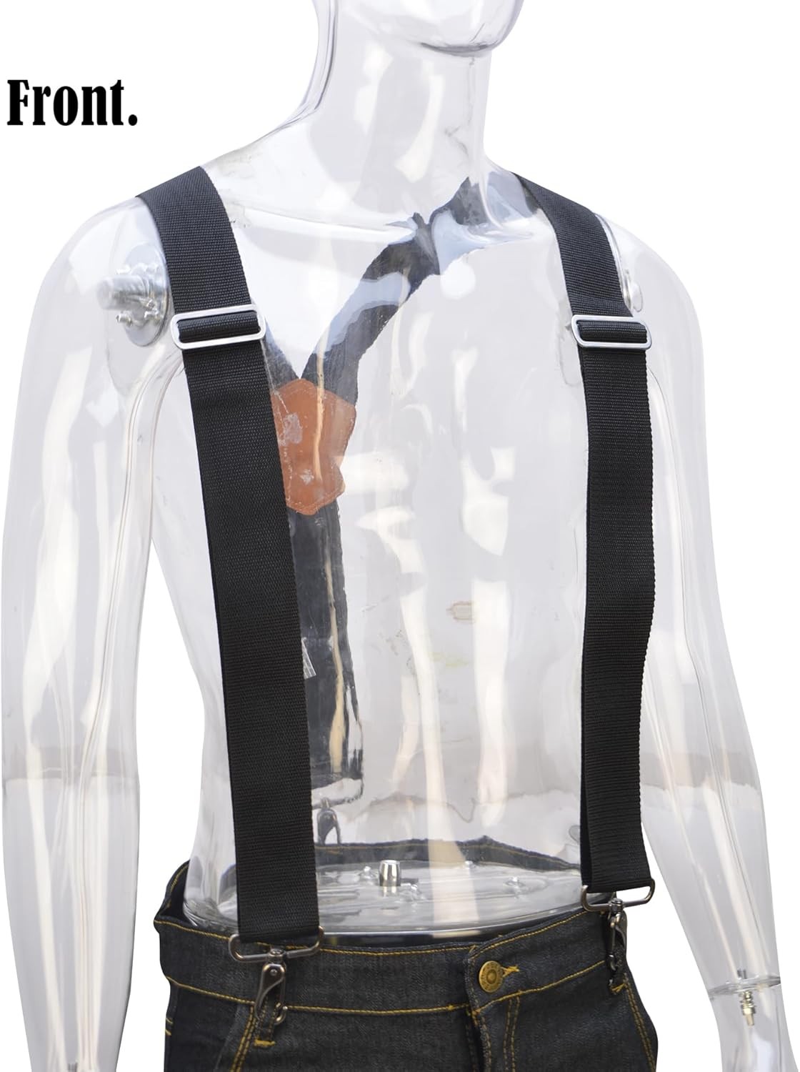 WELKINLAND 2Inch Y-Back Mens Suspenders, Heavy-Duty Suspenders Y Back, Wide…
