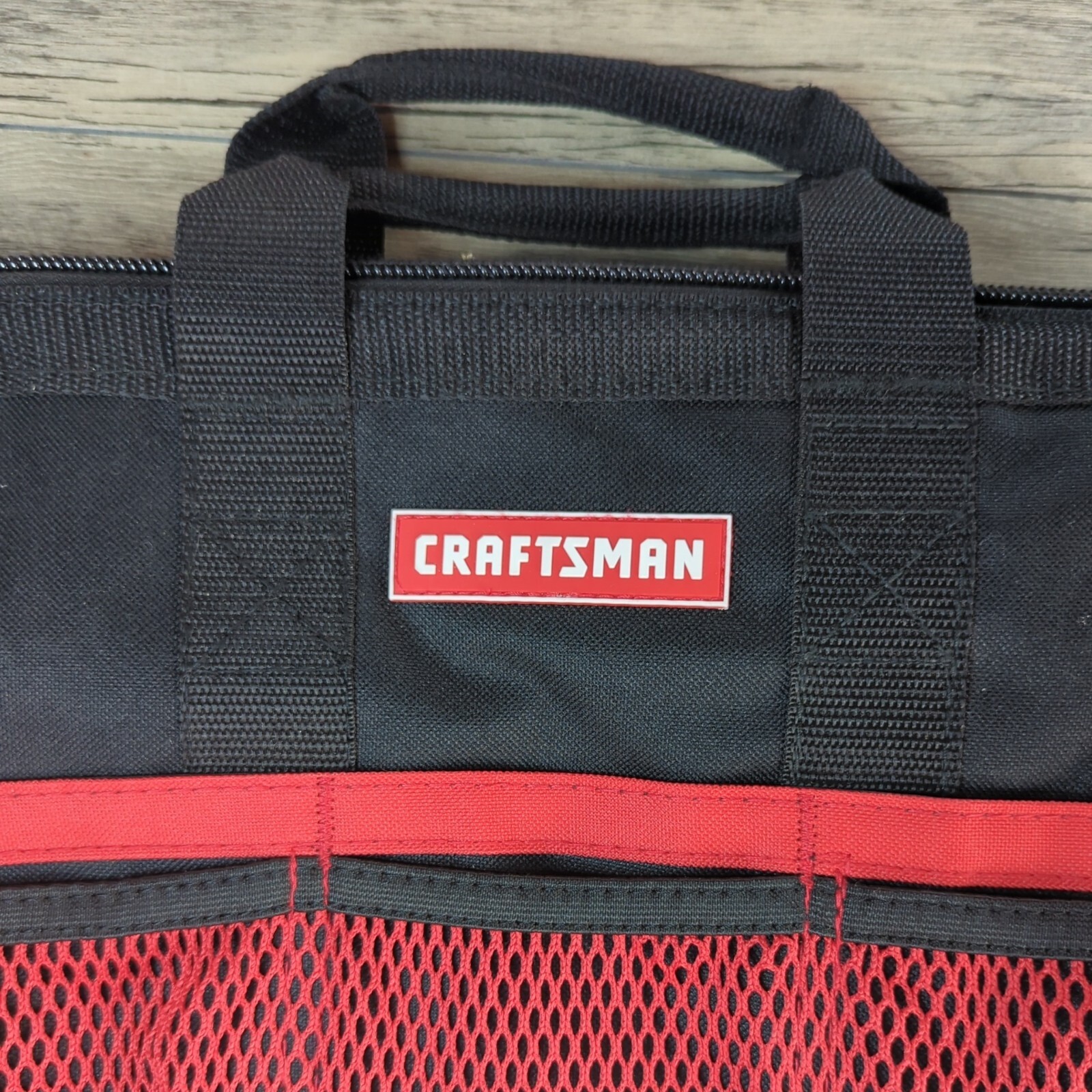 Craftsman Tool Bag CMST513100 13 in Wide Opening 6 pocket Black & Red Multi Use