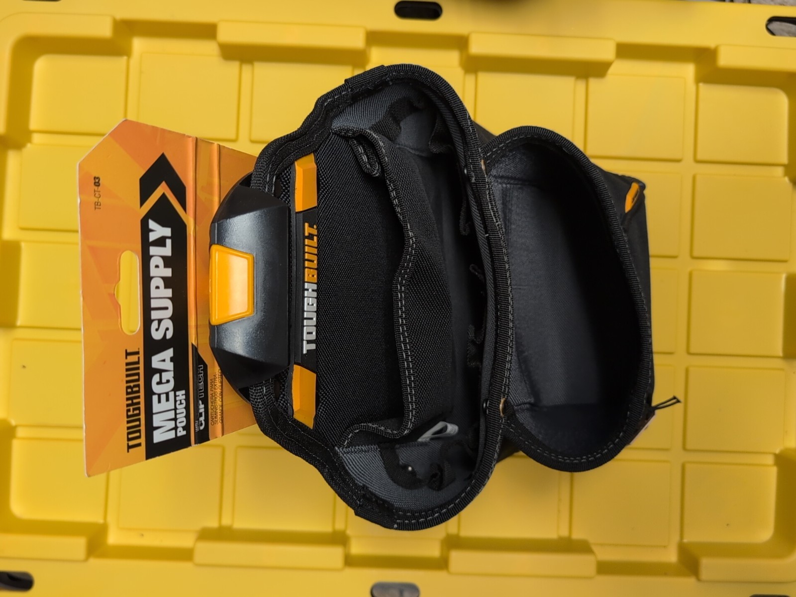 ToughBuilt Mega Supply Pouch TB-CT-03 Cliptech Kickstand 7 Pockets & Loops Rare