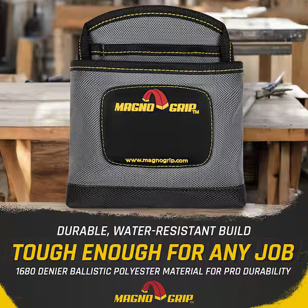 6.5 in. Platinum Pro Magnetic Clip-On Nail Utility Pouch