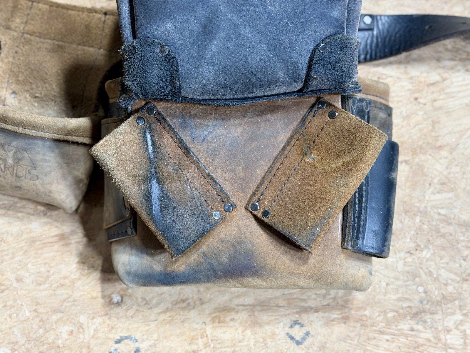 Akribis Leather Trimmer Framer Tool Belt Brown adjustable waist occidental