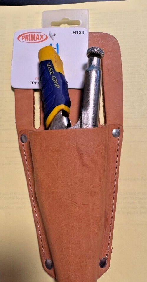 PRIMAX Leather 8: or large Plier Pouch Top Grain Belt Cut H123 with 7CR Irwin