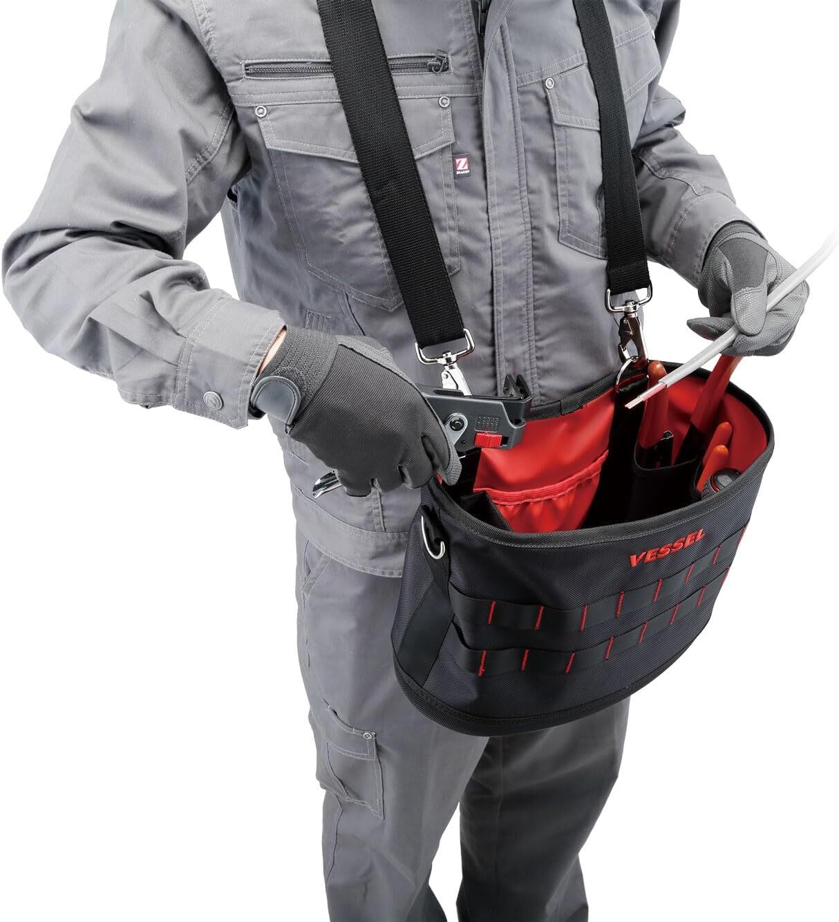 VESSEL Tool Bag TOUGH FIT BUCKET 3 size S,M,L TBK-200,300,400 China