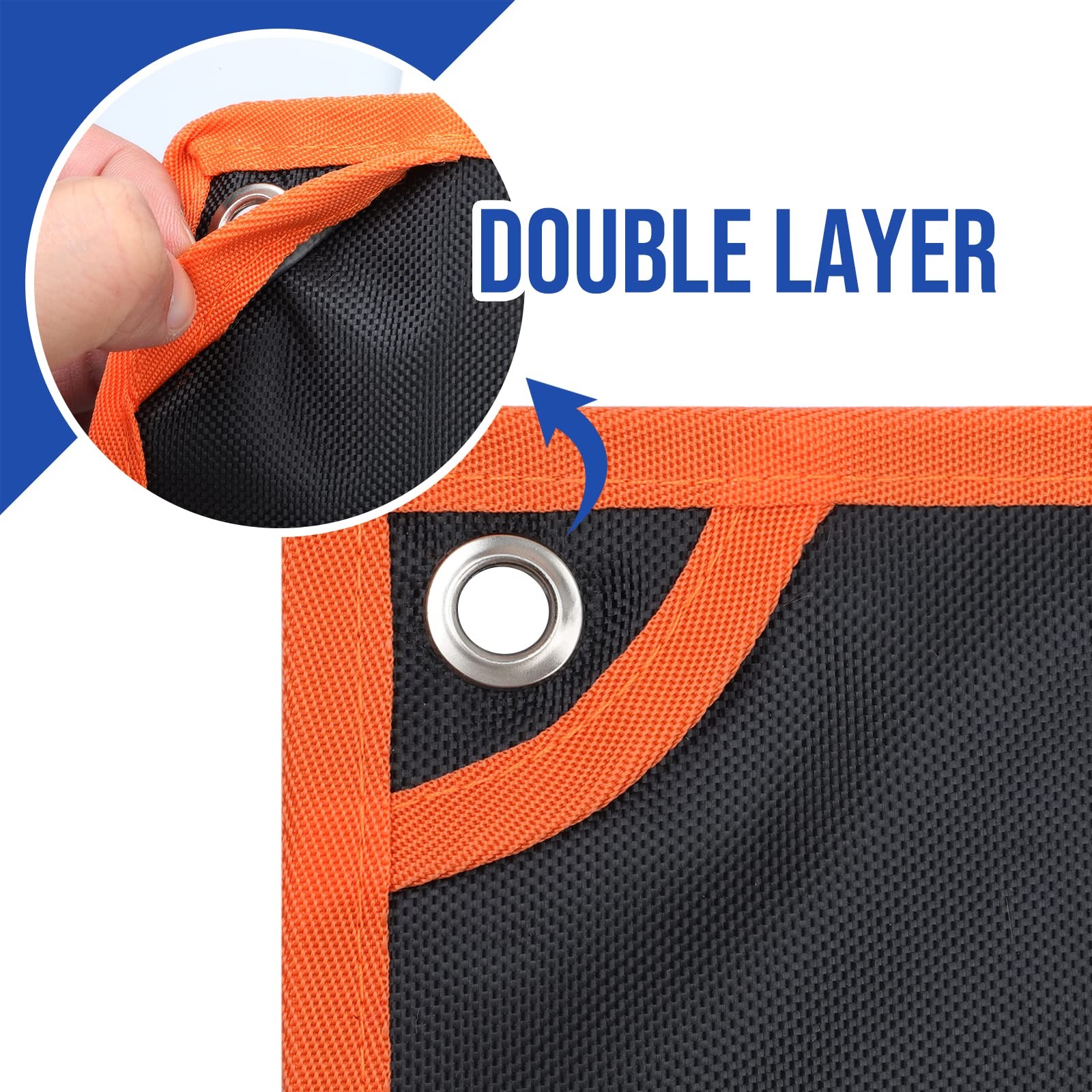 Wrench Roll Up Pouch – Wrench Organizer with 13+1 Pockets, Wrench Bag with ha…