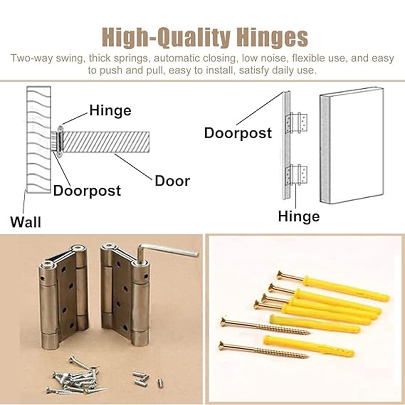 Swinging Doors Cafe Doors, Interior Solid Wood Swing Door, Saloon Cafe Doors,…
