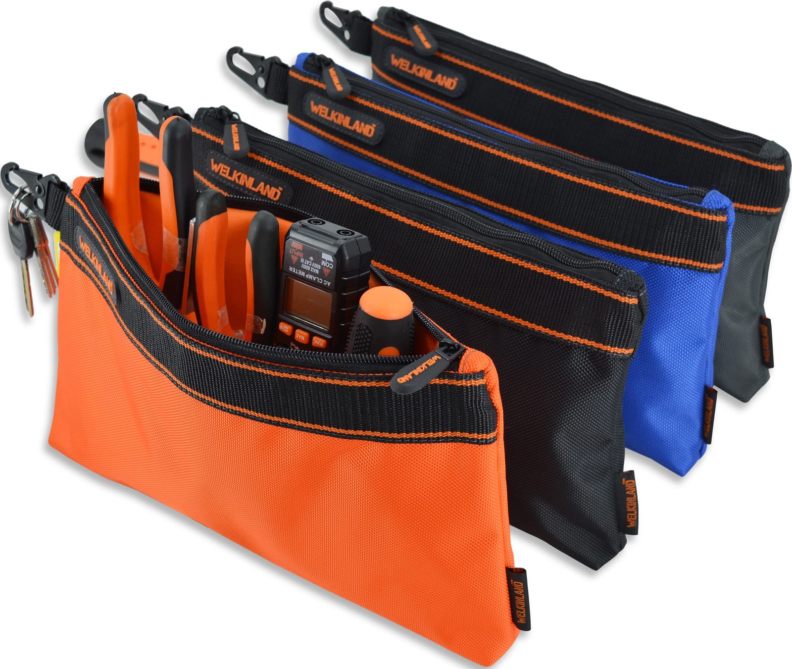 WELKINLAND 13Inch (Length) * 7.7Inch (Width), Orange, Black, Grey, Blue