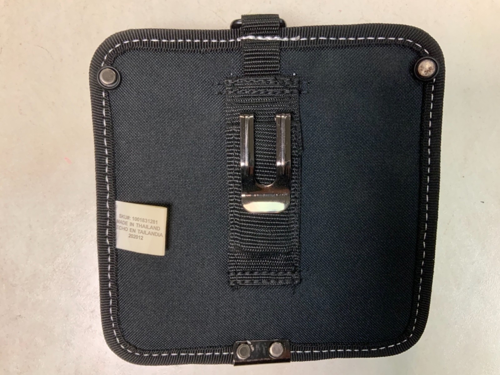 7 In. 3-Pocket Clip on Tool Belt Pouch