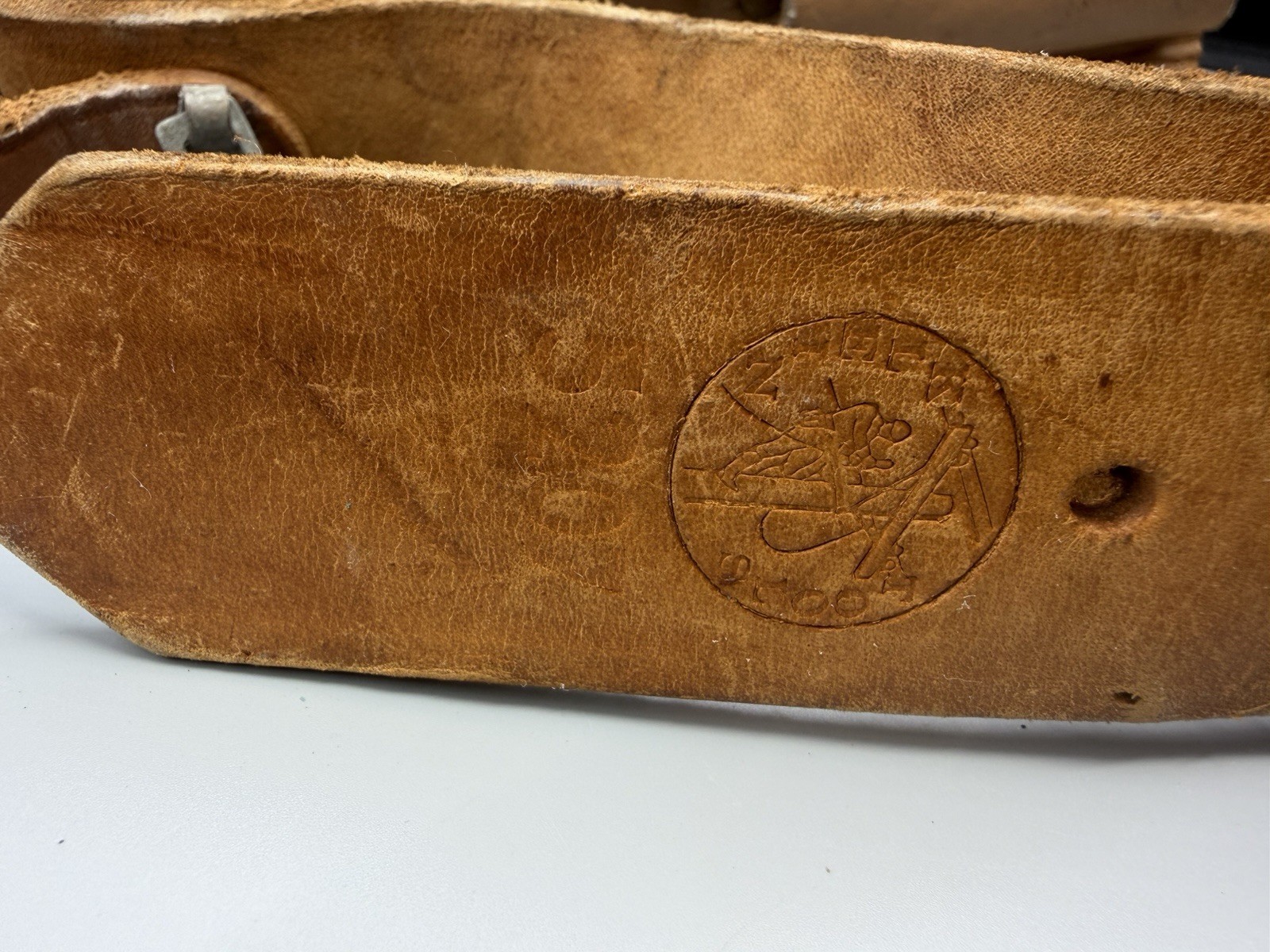 Klein Tools 5127 Brown Leather Tool Pouch With Belt Vintage