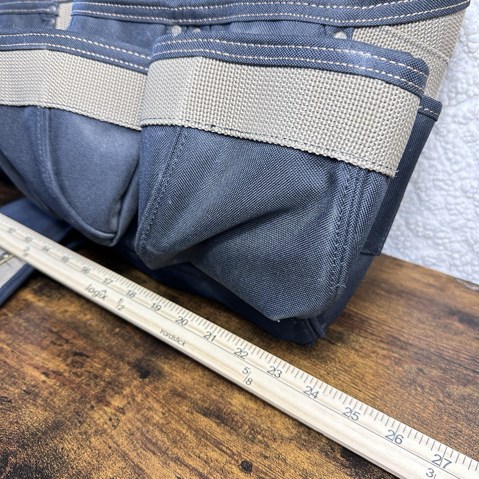 CLC 1614 Professional Carpenters Combo Tool Belt Black 23 Pockets Rugged Work