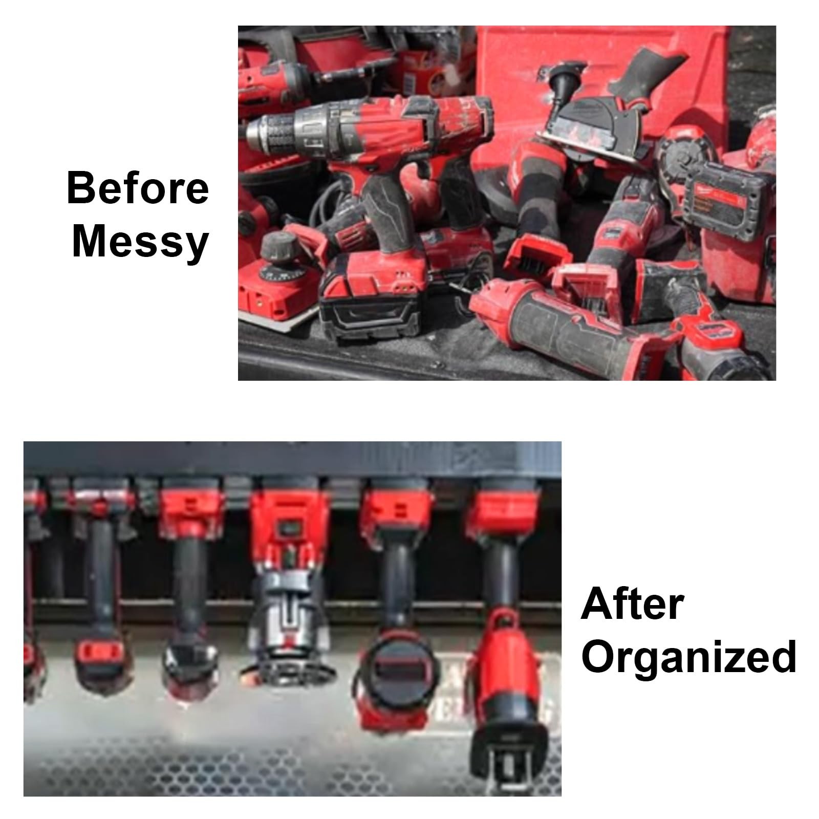 12packs Tool Holder For Milwaukee M18 & Dewalt 20v,Wall Mount Drill Holder wi…