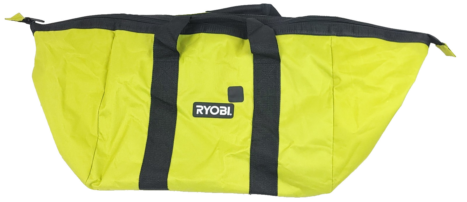 RYOBI X-Large 18″ x 12″ x 14″ Wide-Mouth Contractor Tool Storage Bag Neon Green