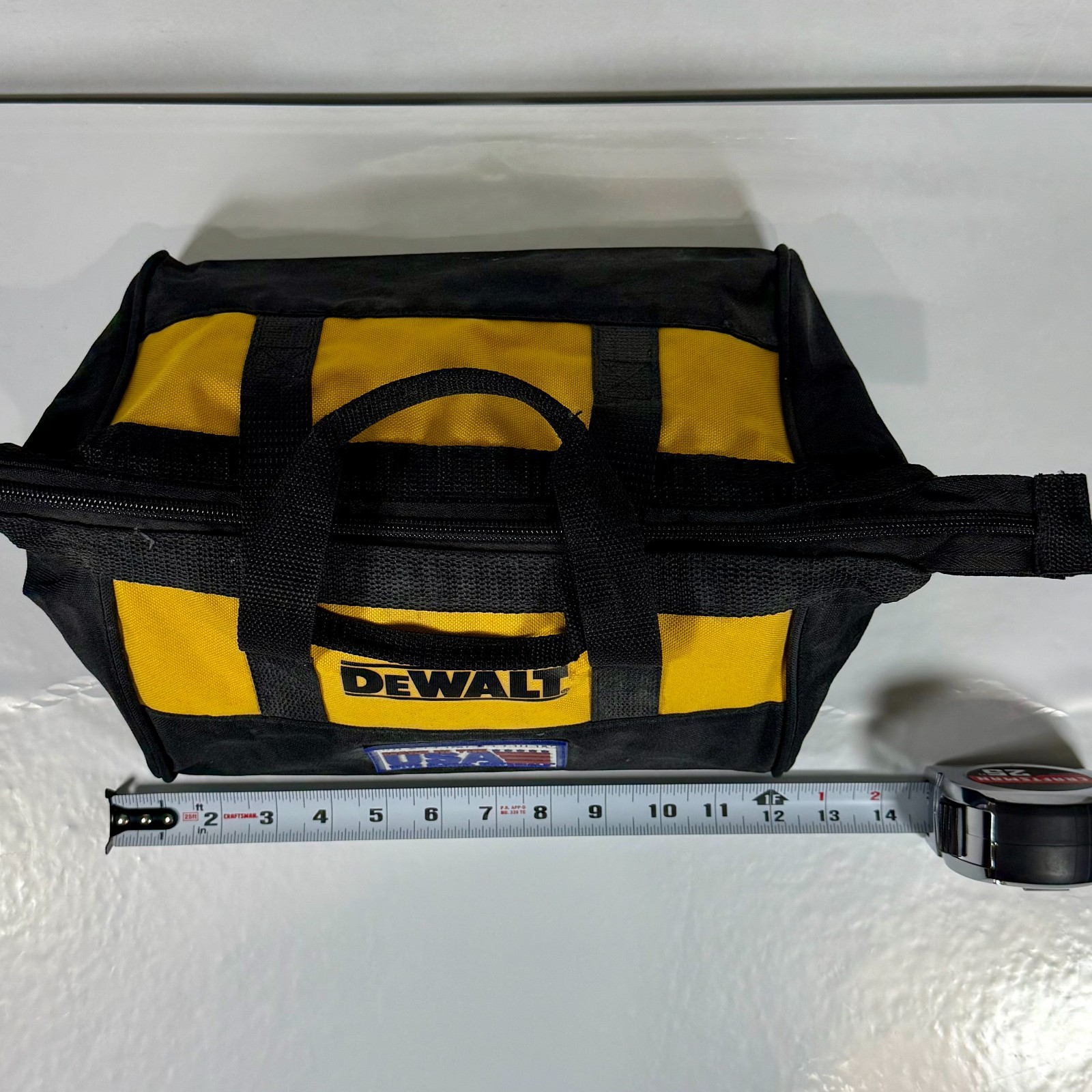 DEWALT Heavy Duty Nylon Small Tool Bag Tote – 11″ x 9″ x 7″ – Pre‑Owned, Good