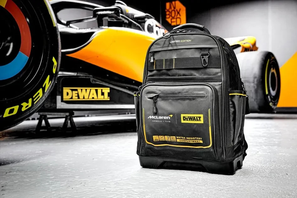 OEM DEWALT McLaren Backpack Tool Bag Waterproof Dustproof 43 Pockets DWST60122-1