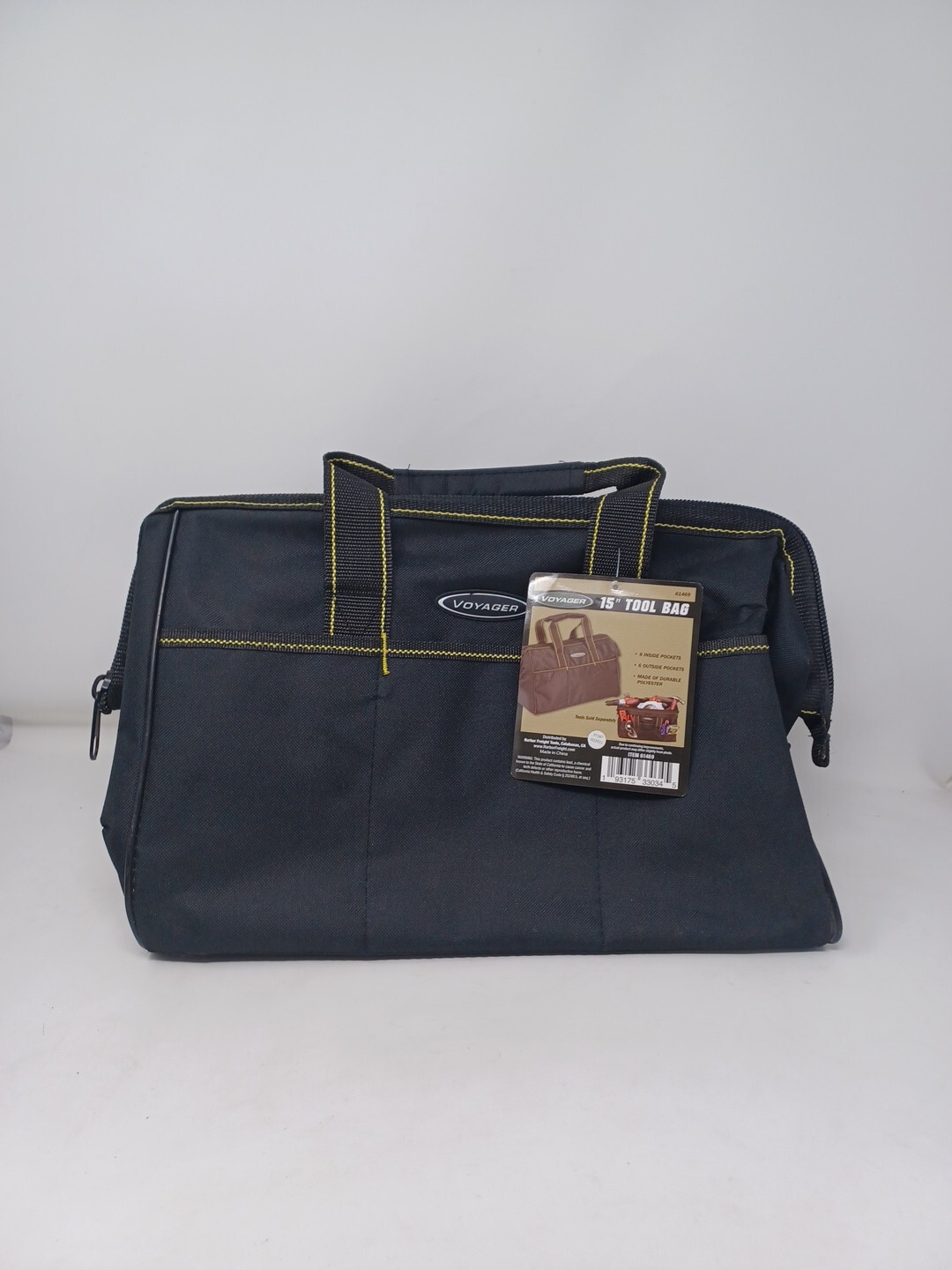 Voyager Heavy Duty 15″x10″x9″ Tool Bag Tote 6 Exterior & 8 Interior Pockets