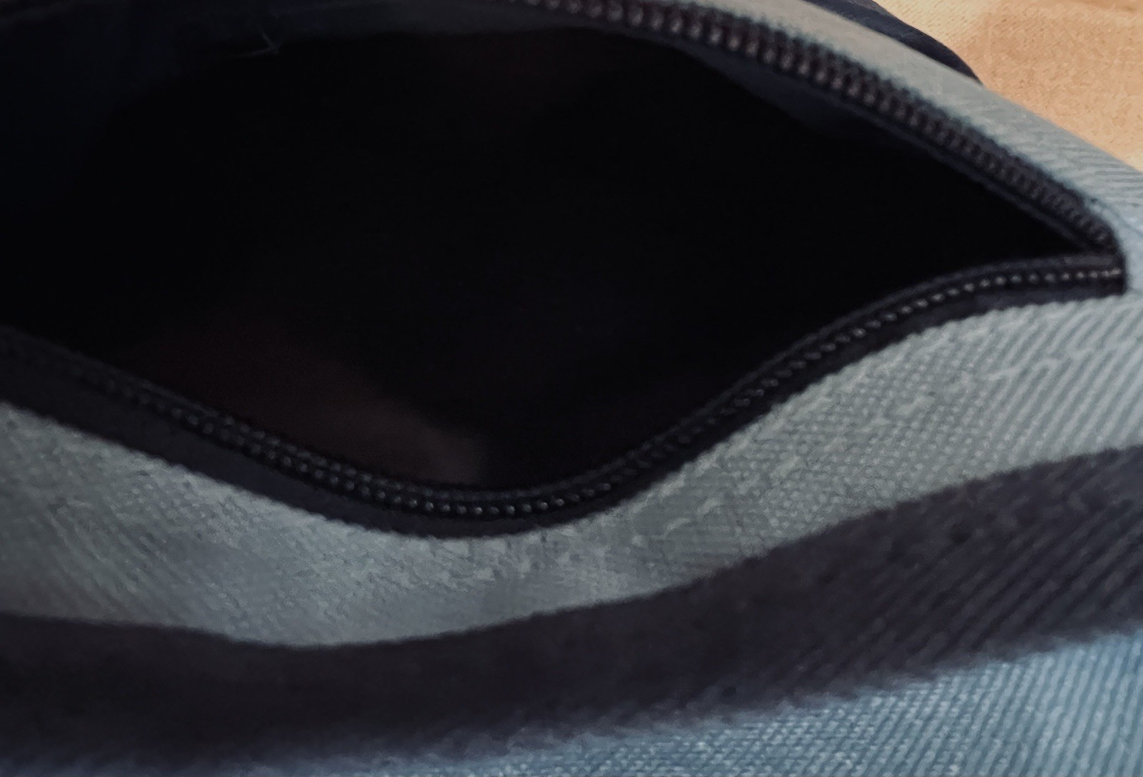 Light Blue/Navy Unisex Mini Open Tool Bag Polyester Zip Multi-Pocket