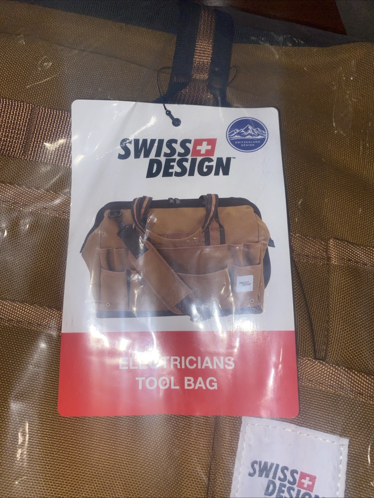 Canvas 26 Pocket Tool Bag Carrier w/ strap Electrician Mechanic Maintenance NWT