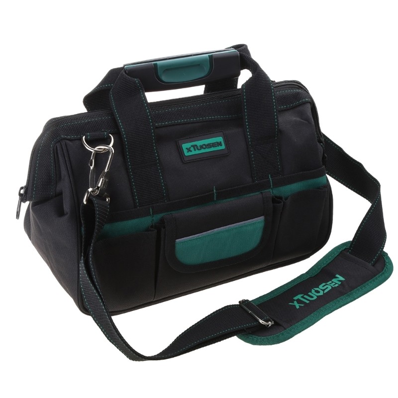 12.6 Large Tool Bag Durable Oxford Cloth Multiple Compartments for Electricians