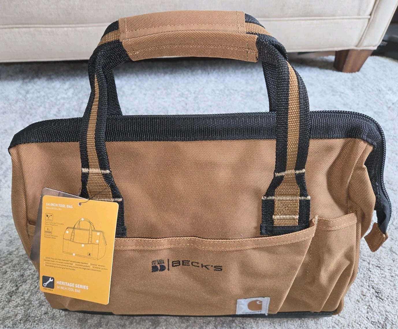 Carhartt 14 » Quality Heavy-duty Tool Bag with 26 Pockets Padded Huge Opening